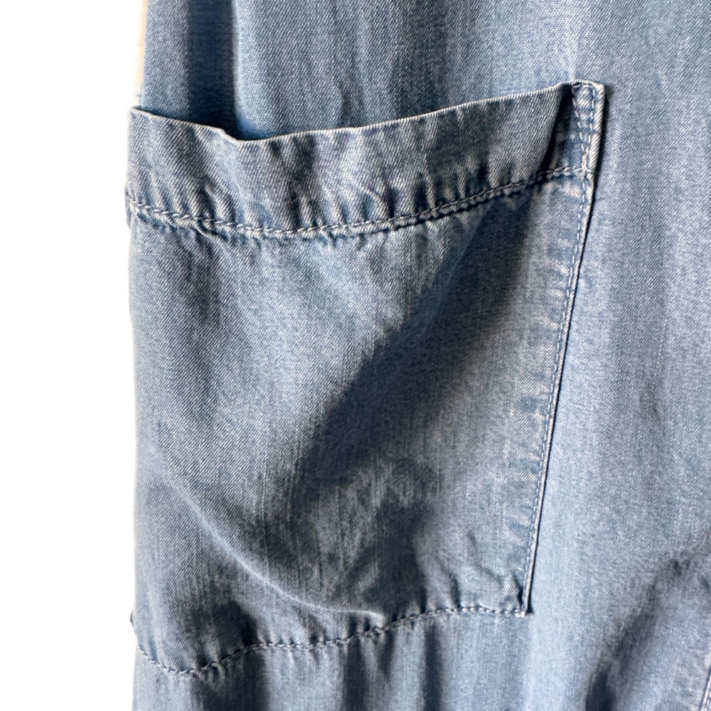 MASSIMO Jumpsuit Denim 100% Lyocell Sz M - Picture 4 of 6